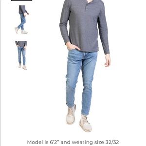 REVTOWN 32/28 TAPER CLASSIC INDIGO JEANS